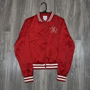 She-ra Princess Of Power Adora Bomber Jacket Size Medium M Satin Red Dreamworks